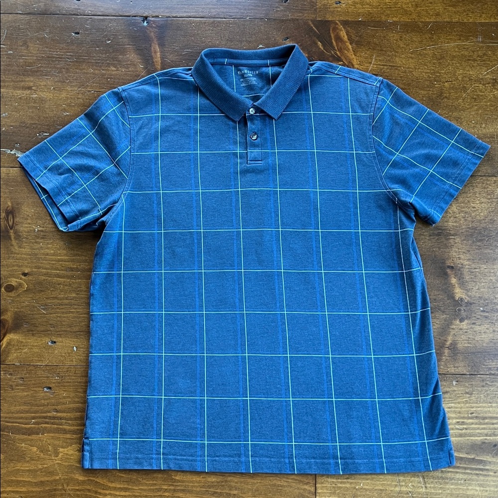 Van Heusen Blue Polo Shirt Sz XL